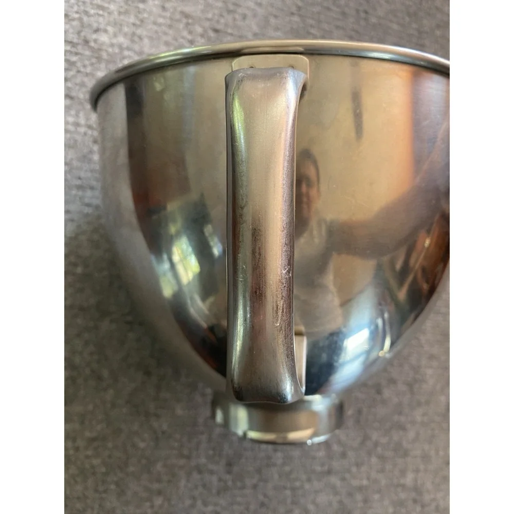 KitchenAid Tilt Head Mixer 5 Qt Stainless Steel Replt Mixing Bowl KSM150